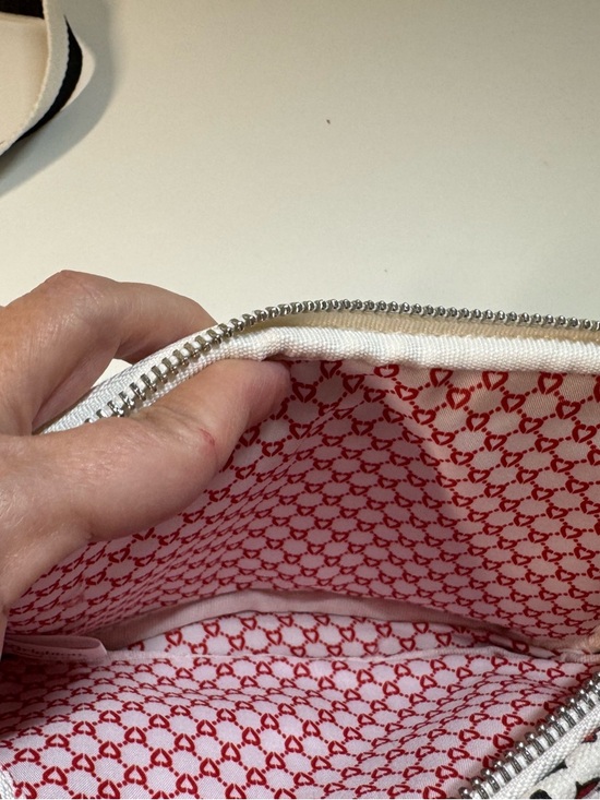 Brighton White 'Love' Crossbody Bag with Red & Black Accents - Picture 7 of 8